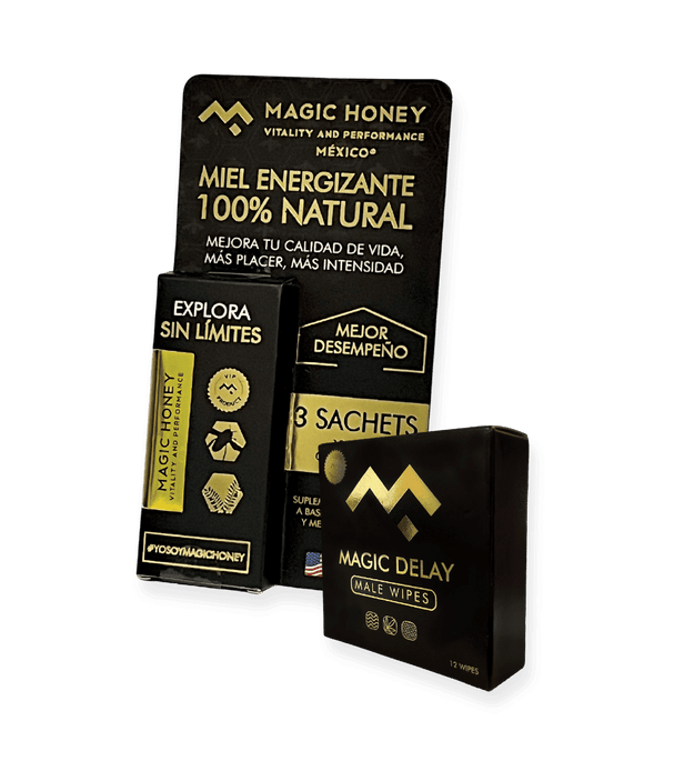 Dúo de 3 Sachets Magic Honey + 1 Caja Magic Delay (1 Semana de Rendimiento)