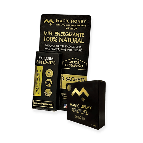 Dúo de 3 Sachets Magic Honey + 1 Caja Magic Delay (1 Semana de Rendimiento)