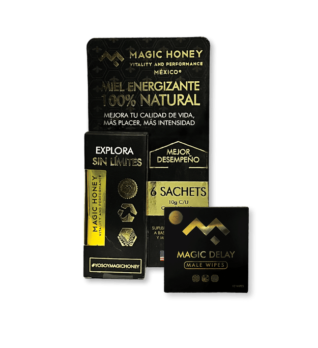 Dúo de 6 Sachets Magic Honey + 1 Caja Magic Delay (2 Semanas de Rendimiento)