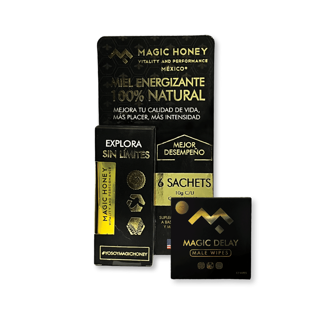 Dúo de 6 Sachets Magic Honey + 1 Caja Magic Delay (2 Semanas de Rendimiento)